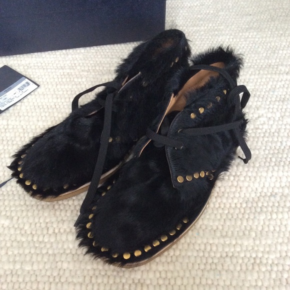 Prada Embellished real Fur Desert Boot Sold Out - Picture 3 of 14